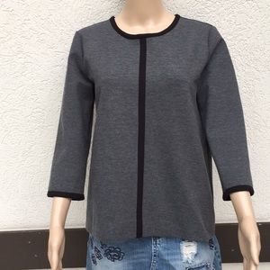 Theory career top medium gray